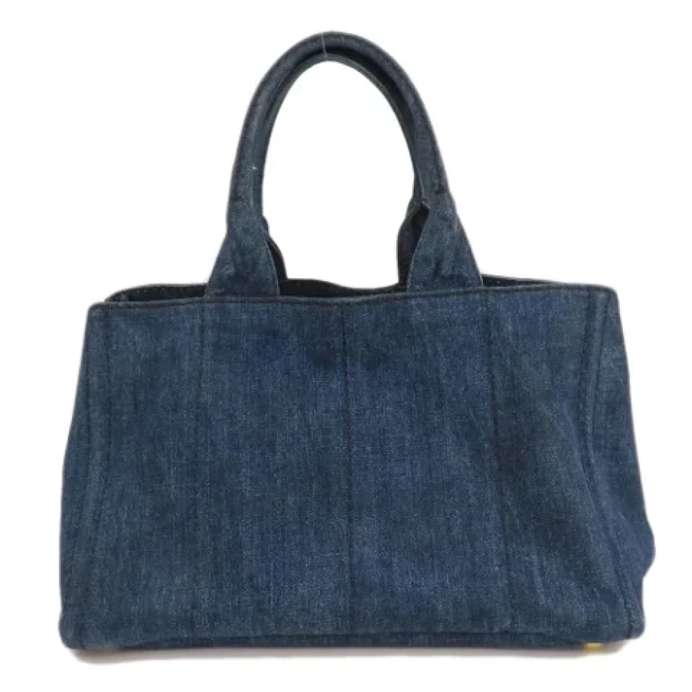 Prada Vintage Pre-owned Fabric prada-bags Blue Dames