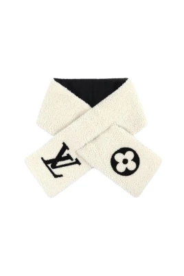 Pre-owned Echarpe Shirring Shearling Scarf