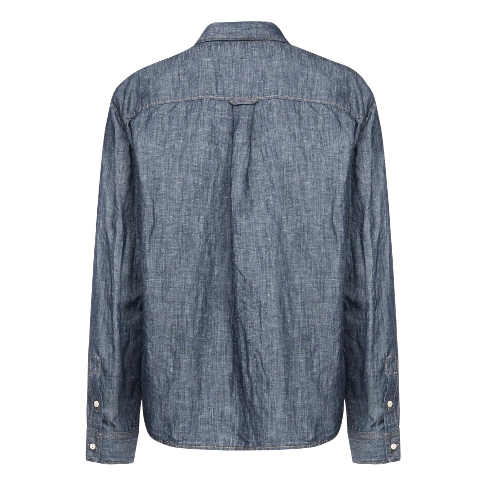 Dsquared2 Blauwe Jeansoverhemd met borstzakken Blue Heren