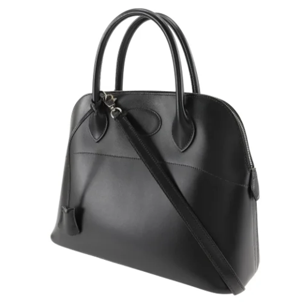 Hermès Vintage Pre-owned Leather hermes-bags Black Dames
