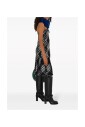 monochrome-check-midi-dress