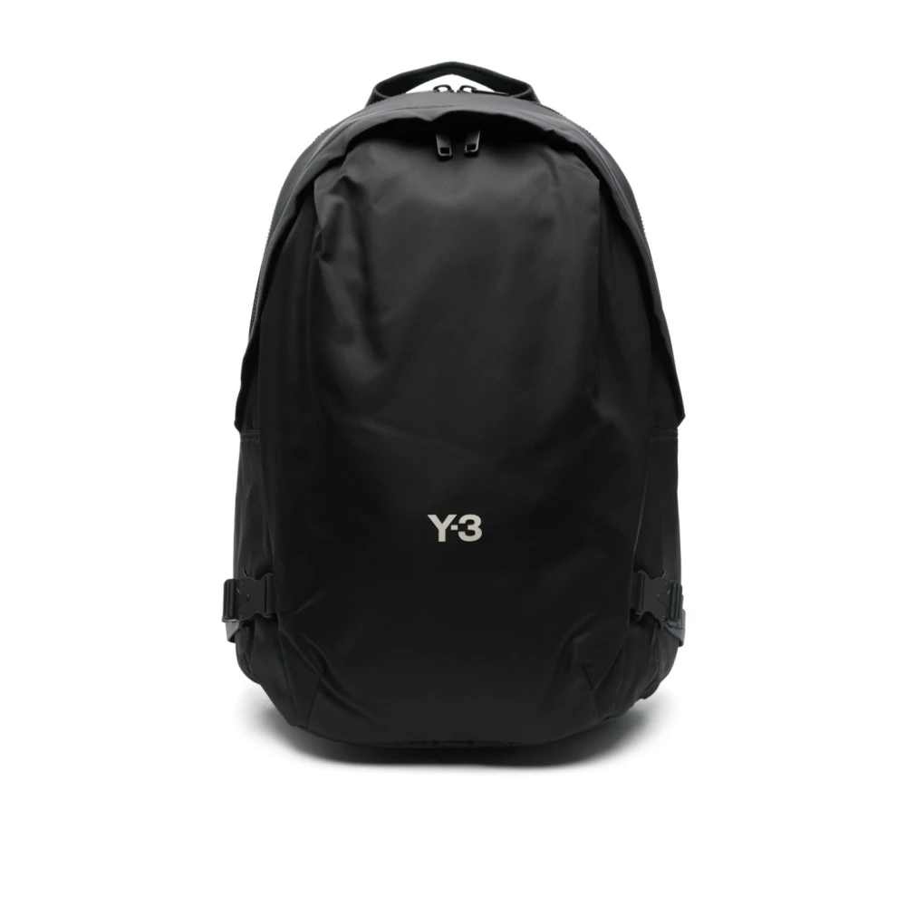 Y-3 Zwarte Schoudertas met Logoprint Black Heren