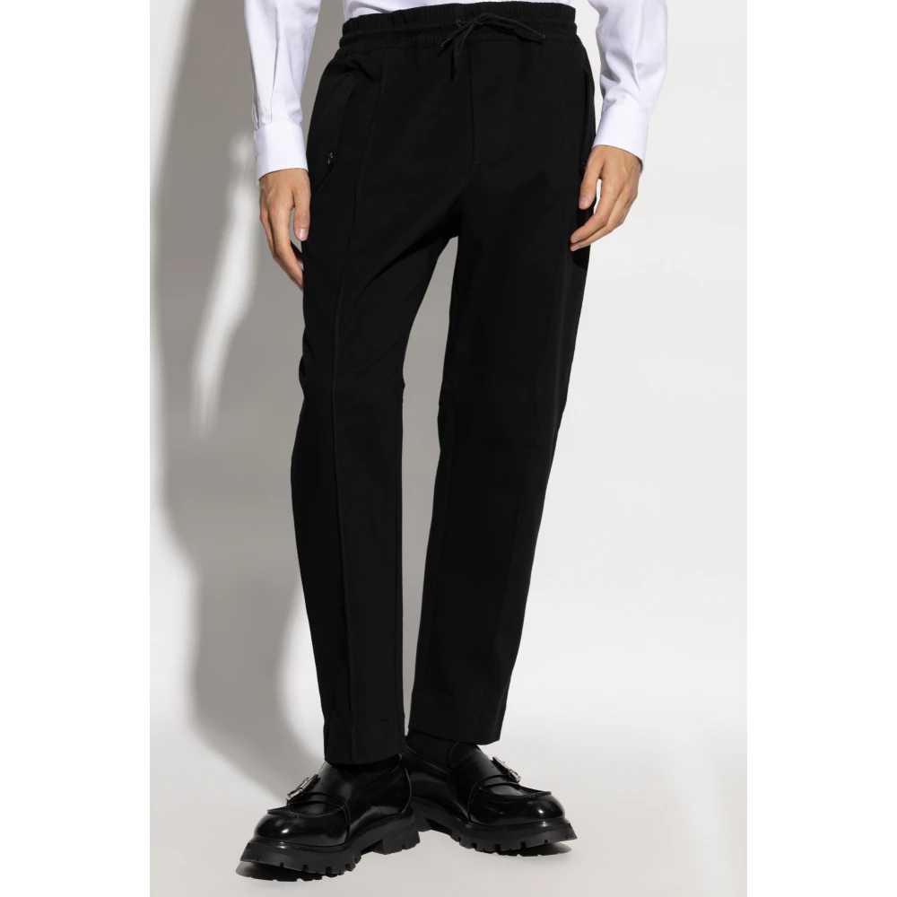Moschino Geplooide broek Black Heren