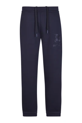 Bomulls joggingbyxor med broderad logotyp
