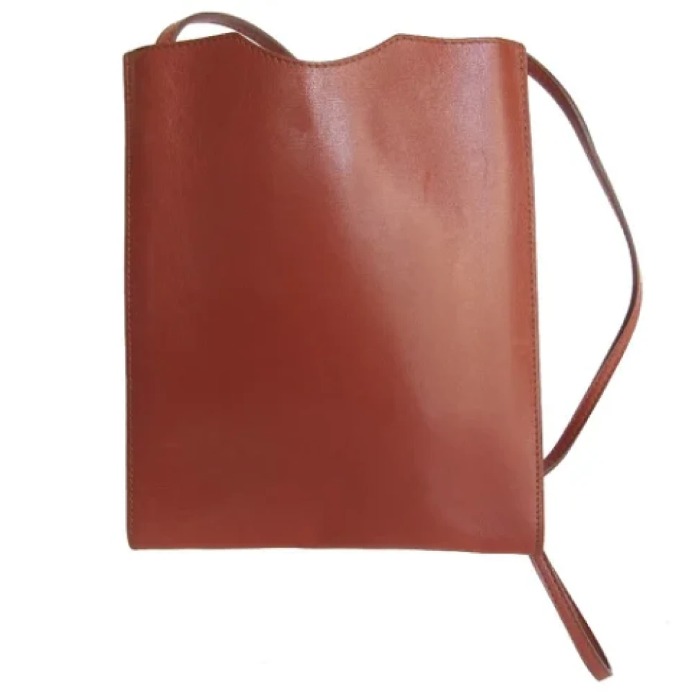 Hermès Vintage Pre-owned Leather shoulder-bags Brown Dames