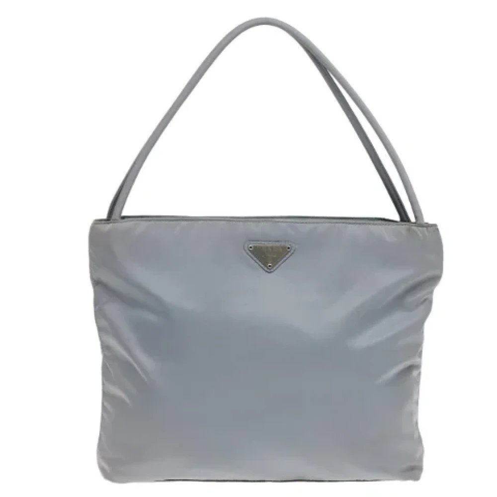 Prada Vintage Pre-owned Fabric totes Gray Dames