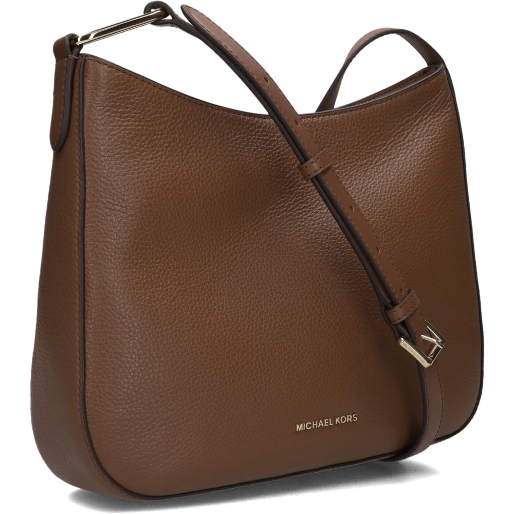 Michael Kors Bruin Leren Crossbody Schoudertas Brown Dames