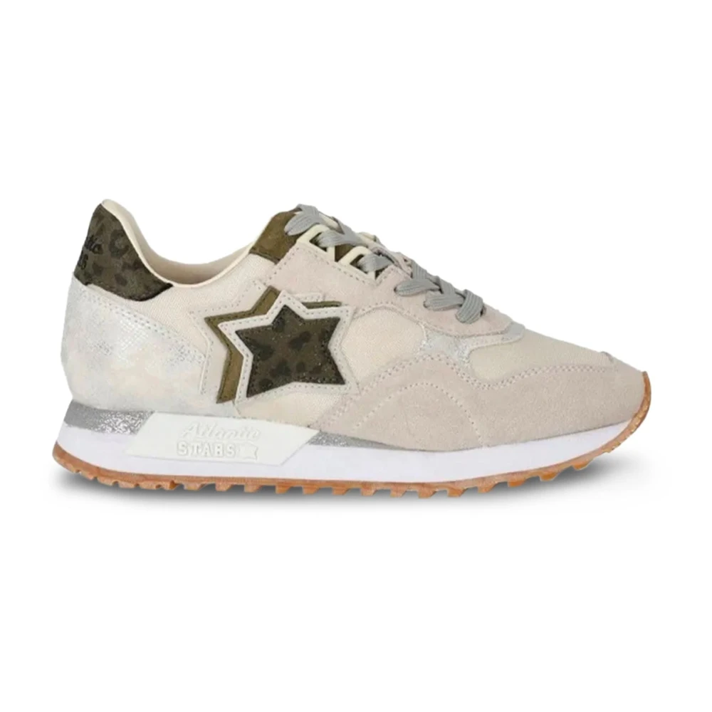 Atlantic Stars Dames Textiel en Suède Sneakers Dames Schoenen Beige