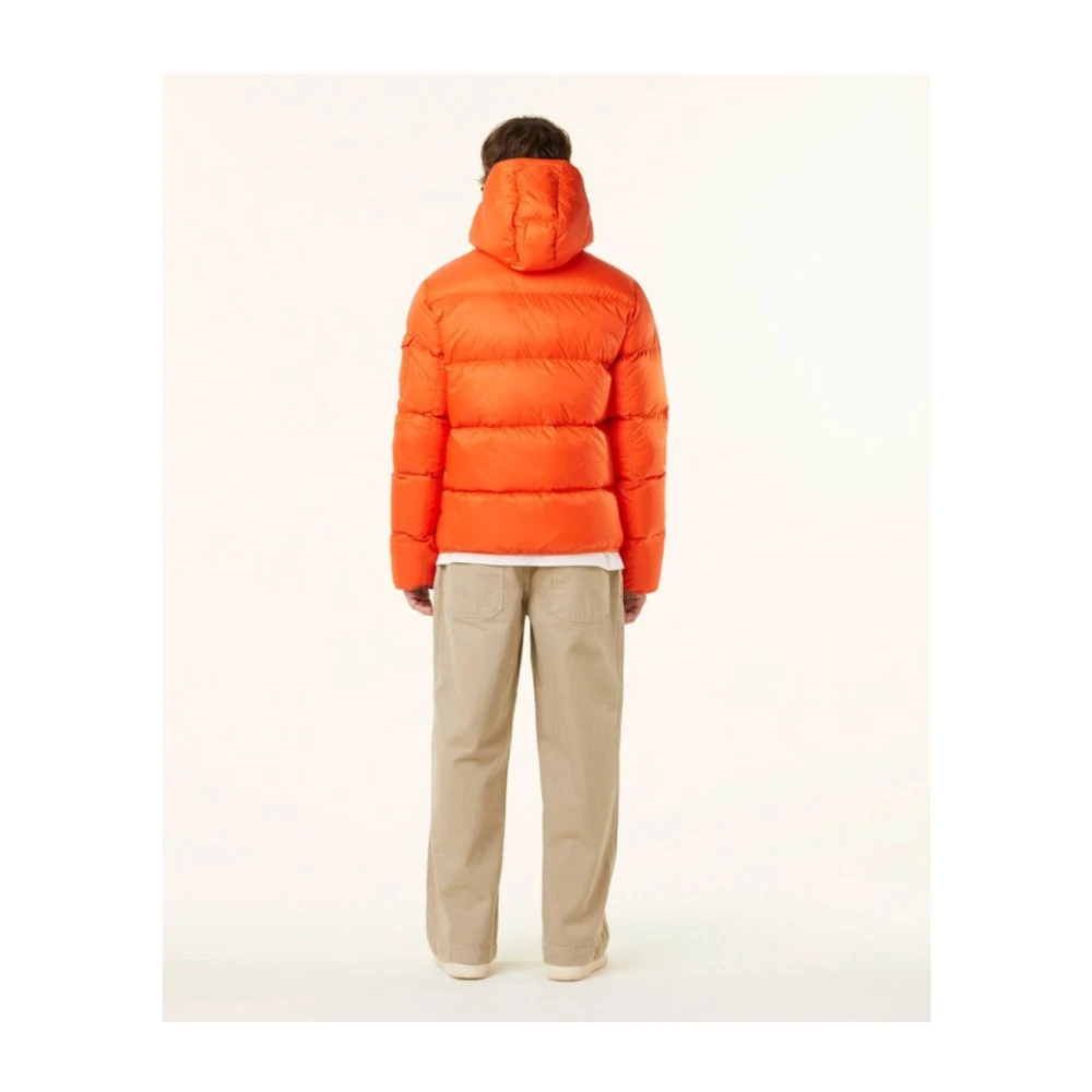 Jott Warme Winterjas Oranje Capuchon Gewatteerd Orange Heren