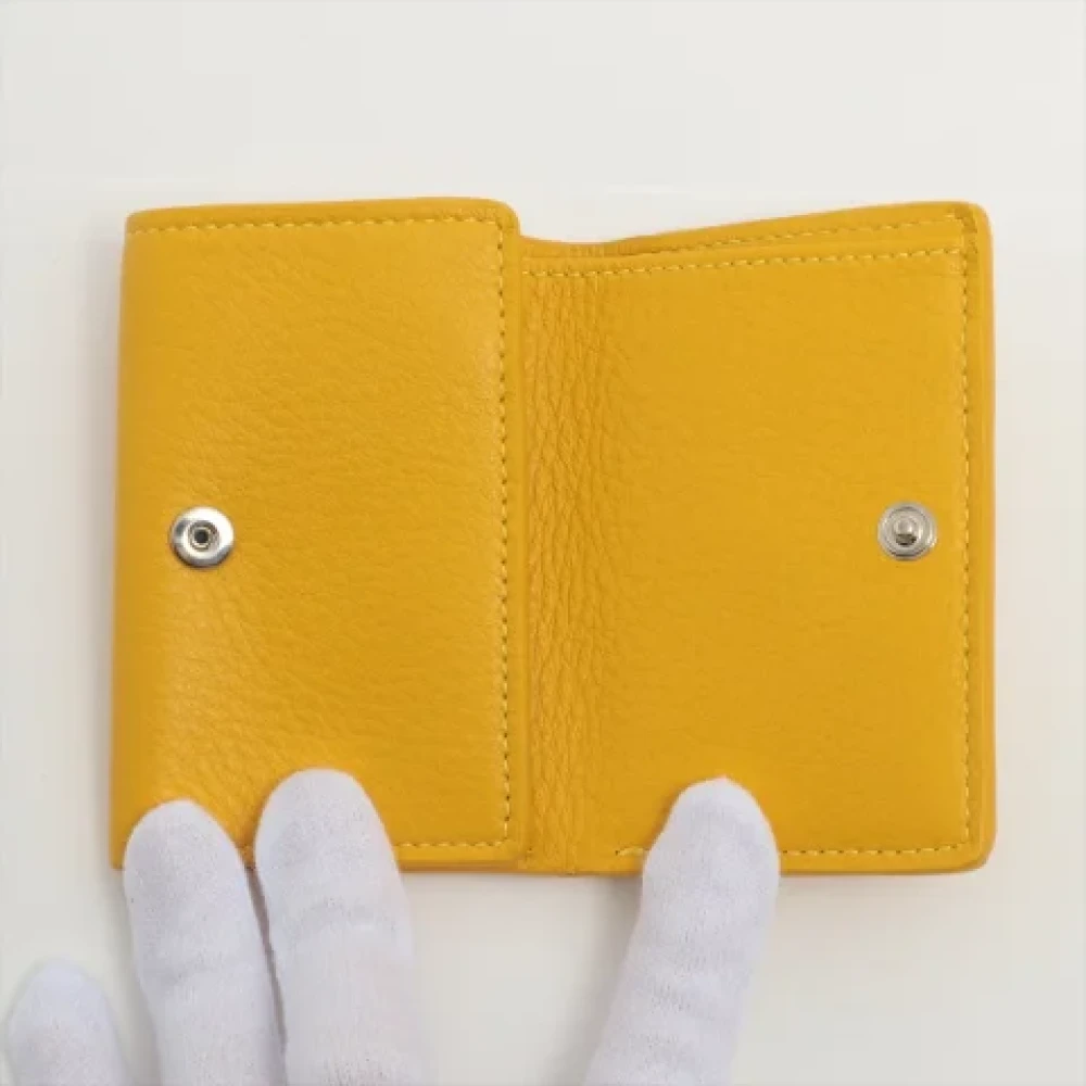 Balenciaga Vintage Pre-owned Leather wallets Yellow Dames