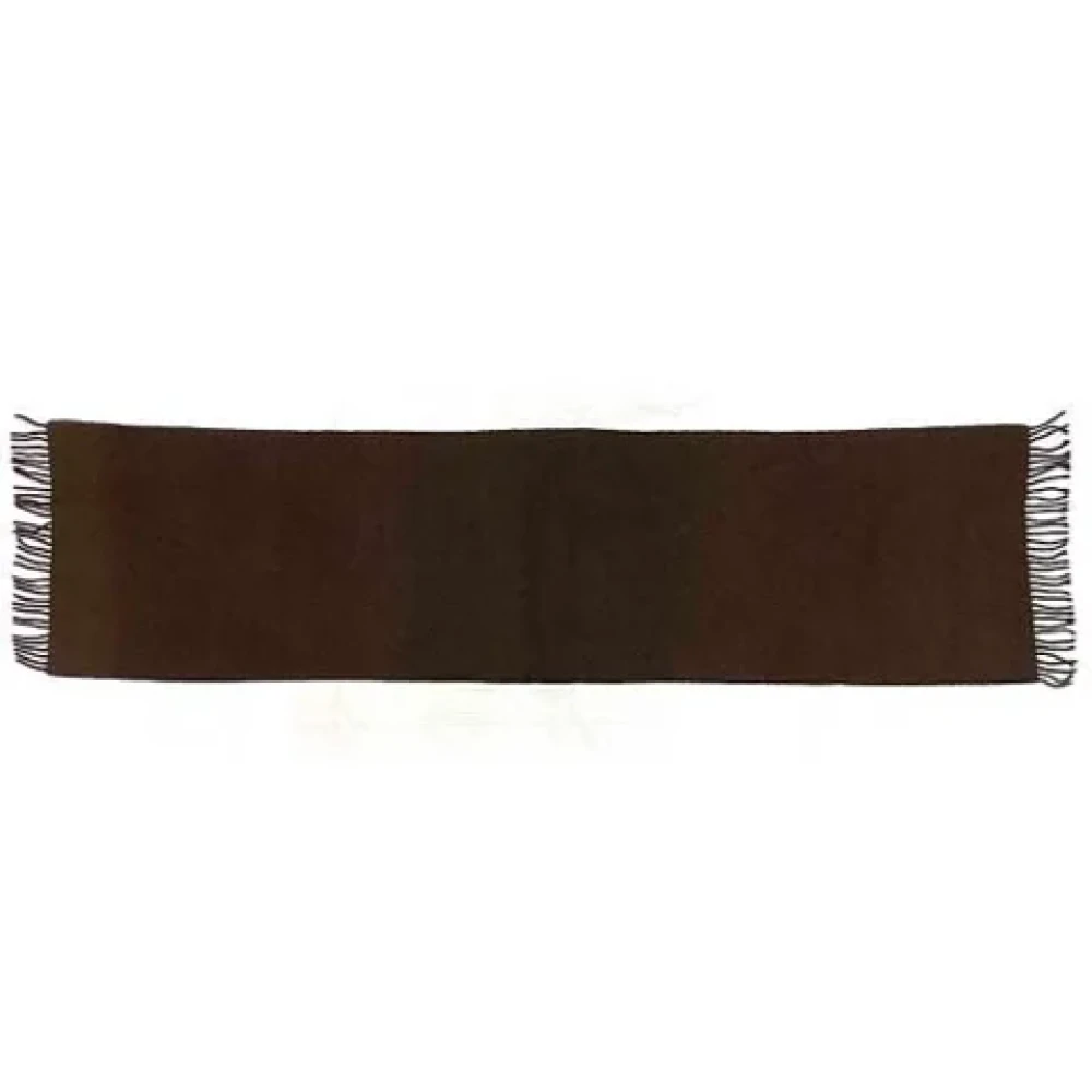 Hermès Vintage Pre-owned Wool scarves Brown Dames