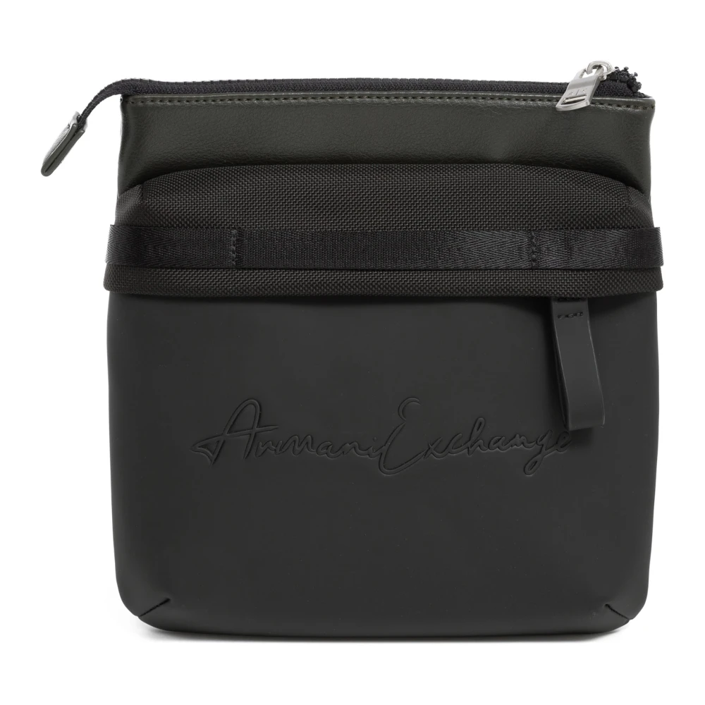 Armani Exchange Multicolor Crossbody Tas met Verstelbare Band Black Heren
