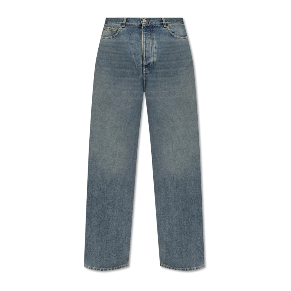 Balenciaga Jeans met logo Blue Heren
