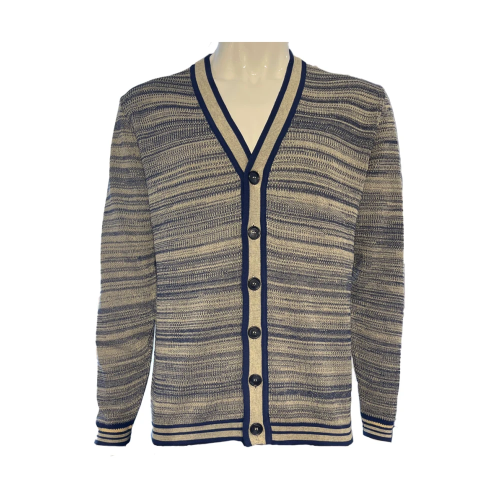 Daniele Fiesoli Stijlvolle Cardigan Gemaakt in Italië Blue Heren