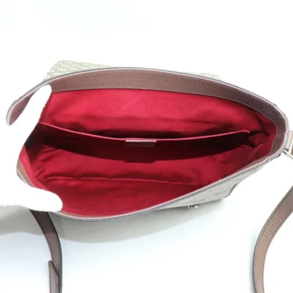 Gucci Vintage Pre-owned Canvas gucci-bags Brown Heren