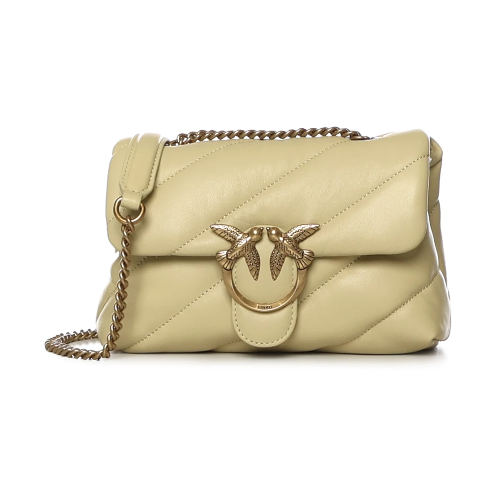 Pinko Women's Yellow Cross Body Bags, One Size, Mini Love Bag Puff Maxi Quilt