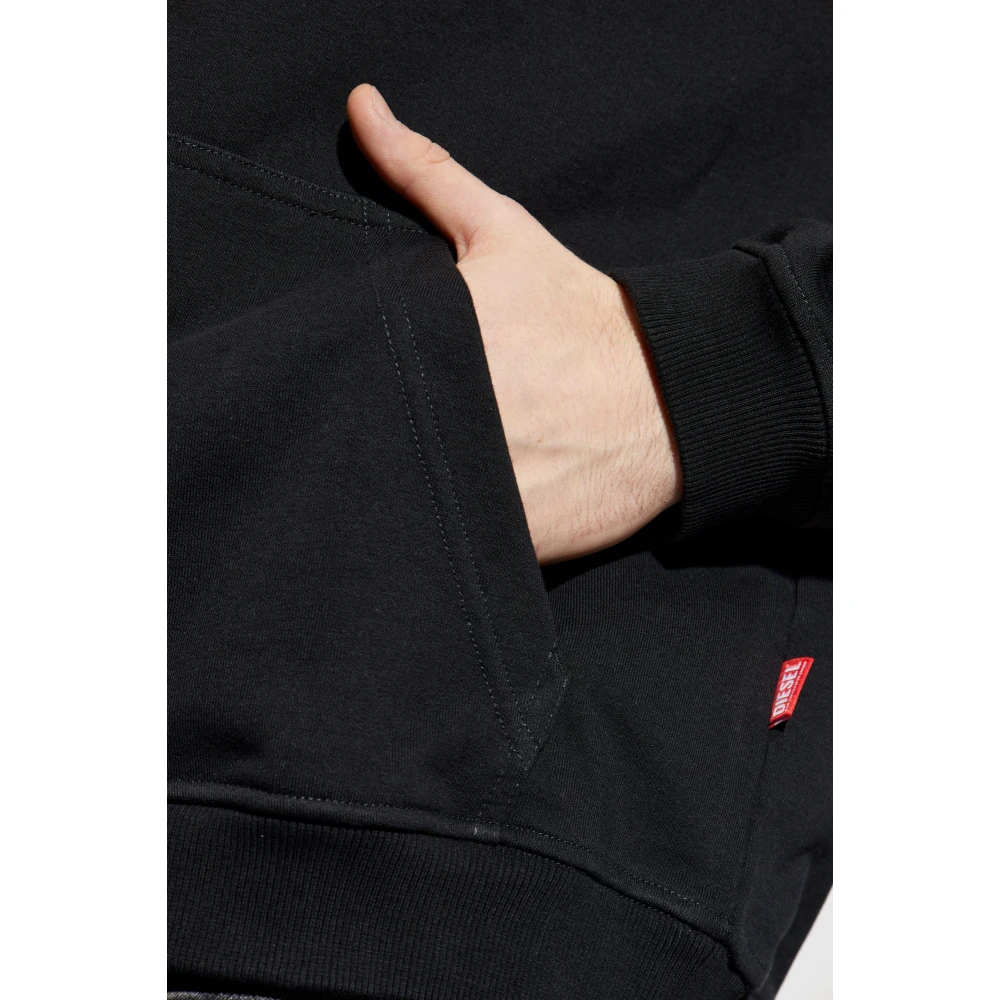 Diesel Gedrukte sweatshirt S-Boxt-Hood-R13 Black Heren