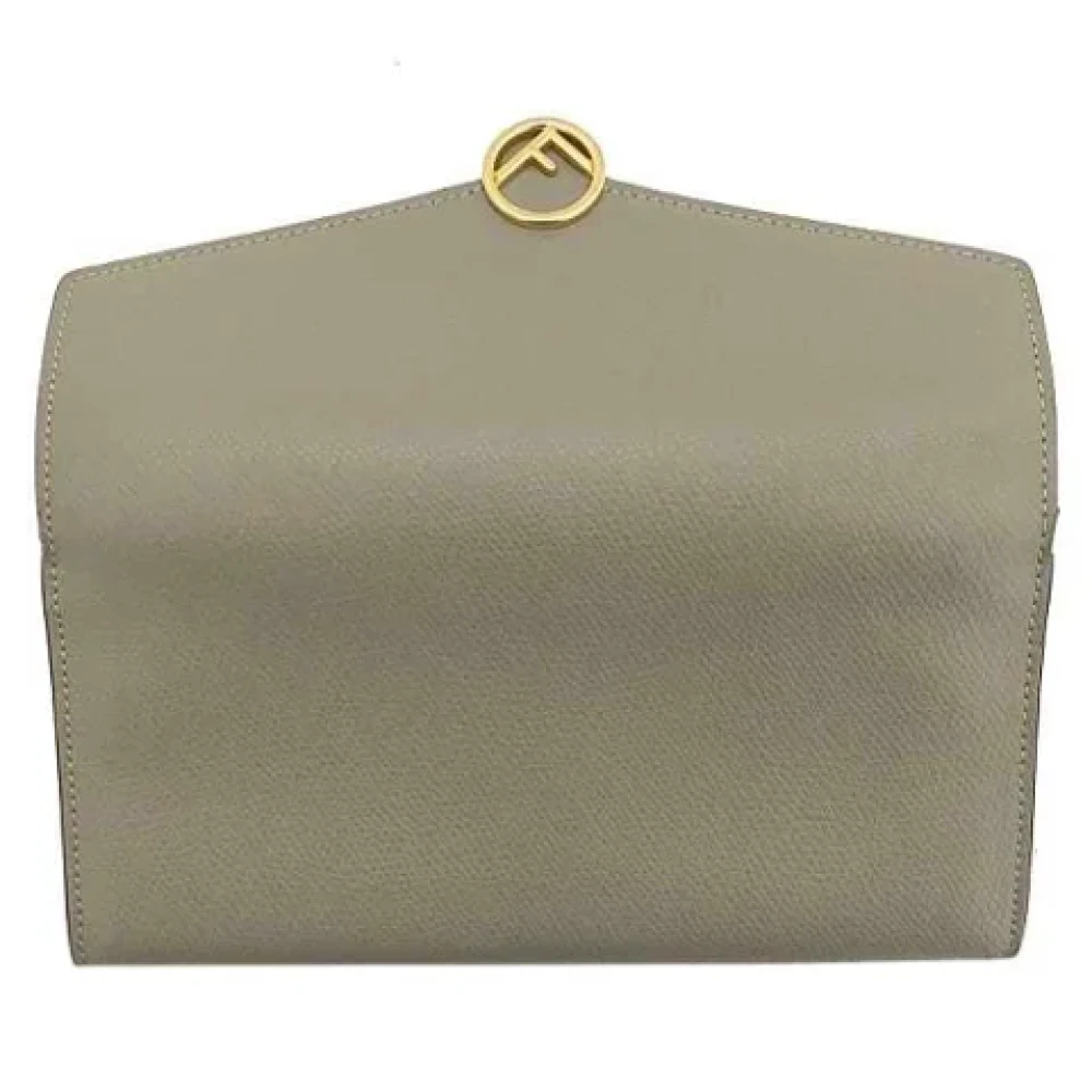Fendi Vintage Pre-owned Leather wallets Green Dames