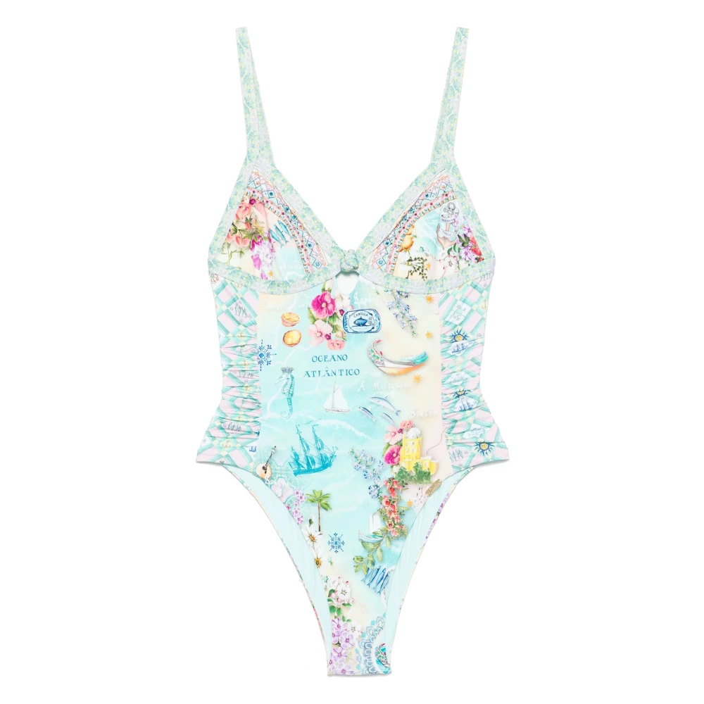 Camilla Women's Multicolor Mint Green Knot Swimsuit - Swimsuits - Xl - Swimwear