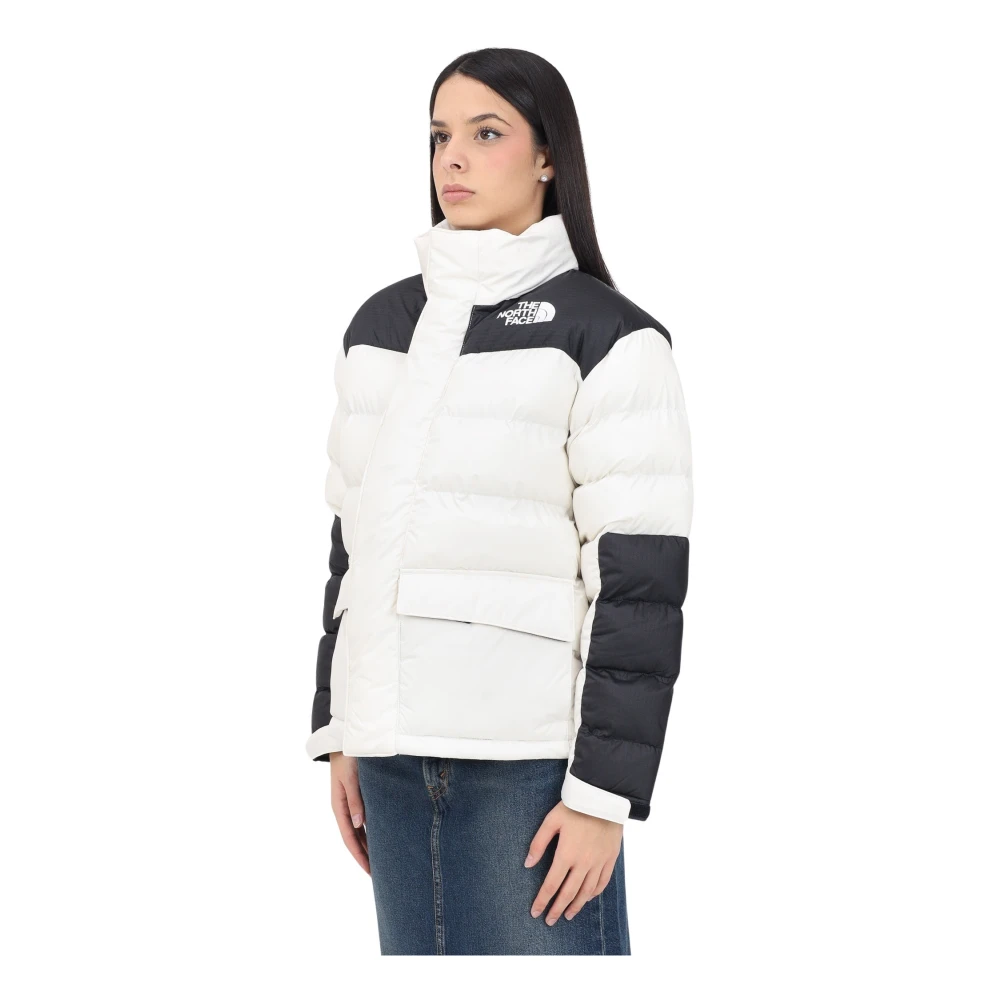 The North Face Kleur blok pufferjas voor vrouwen White Dames