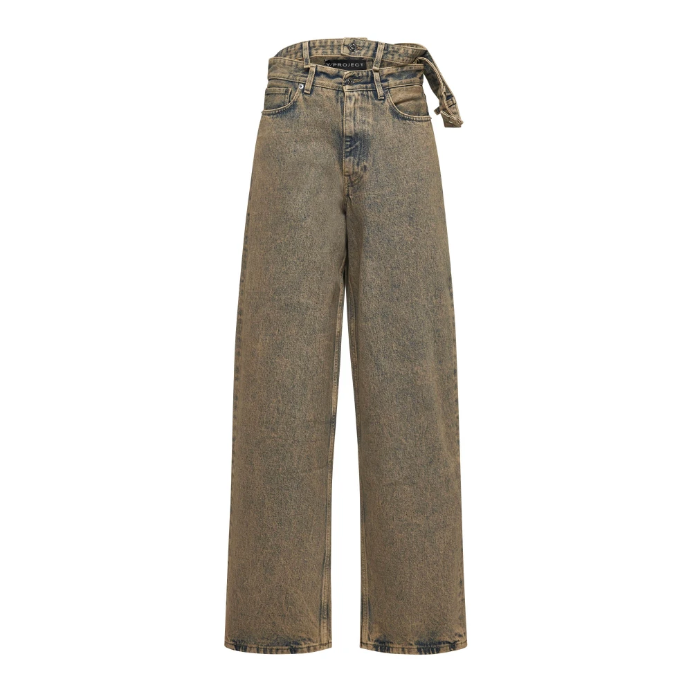Y Project Stijlvolle Jeans Beige Dames