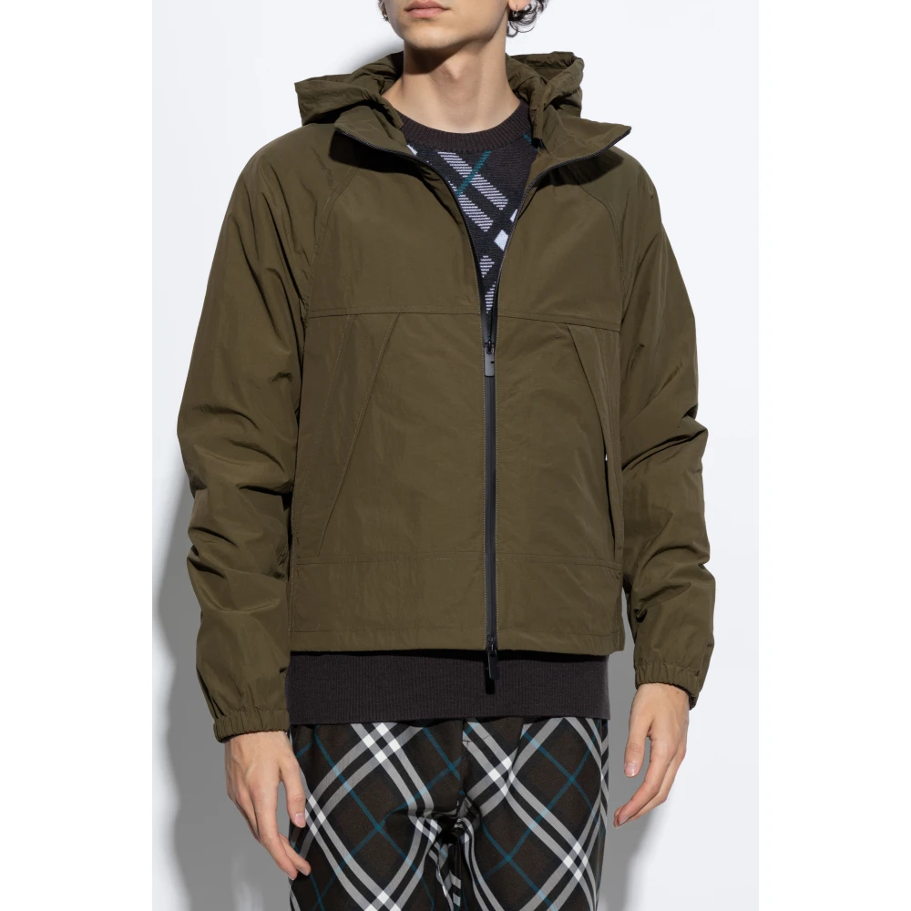 Burberry Capuchonjas Green Heren