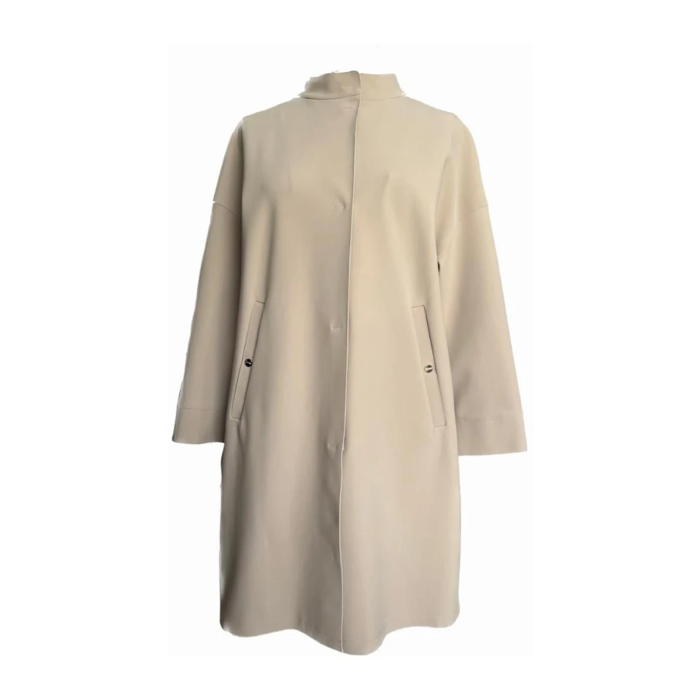 Herno Scuba Stoff Jas Brown Dames