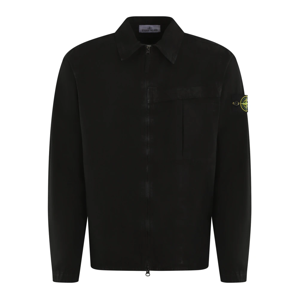 Stone Island Casual Overshirt för Herrar Black, Herr