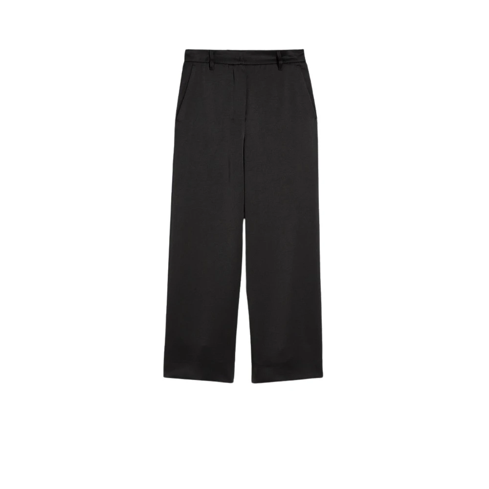 Max Mara Monza Cropped Broek Black Dames