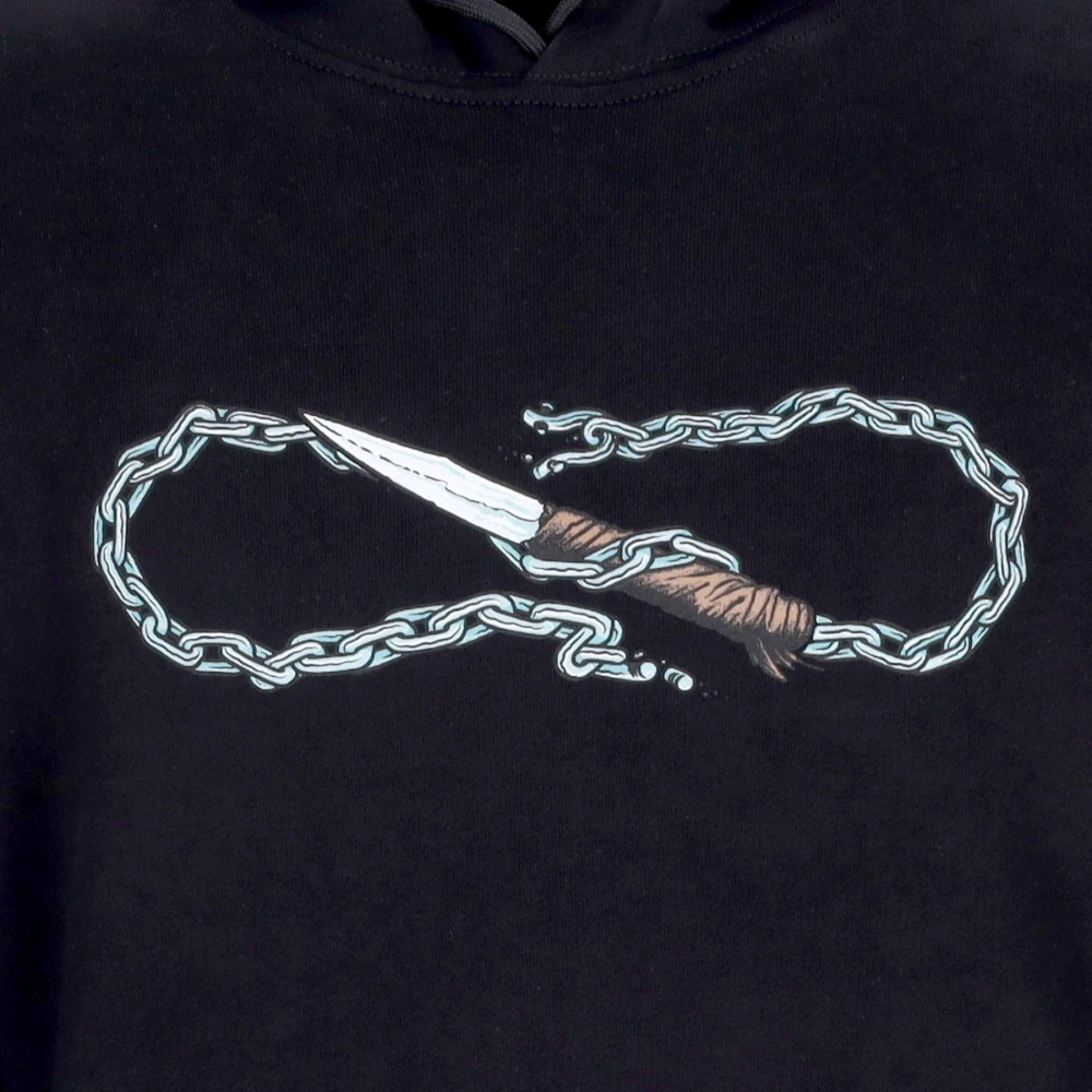 Propaganda Zwarte Logo Chain Hoodie Black Heren