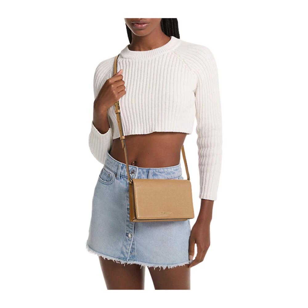 Michael Kors Flap Crossbody Bag Brown Dames