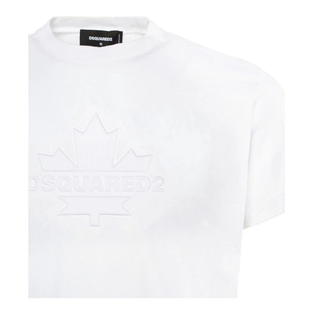 Dsquared2 Leaf Skater Katoenen T-shirt White Heren