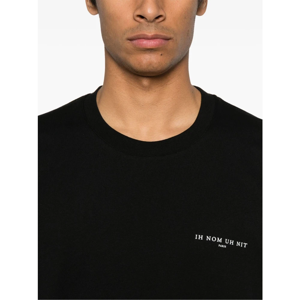 IH NOM UH NIT Zwart Katoenen Logo Print T-shirt Black Heren