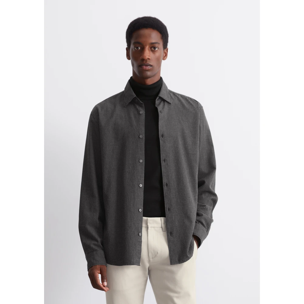 Marc O'Polo Vichy shirt regular Black Heren
