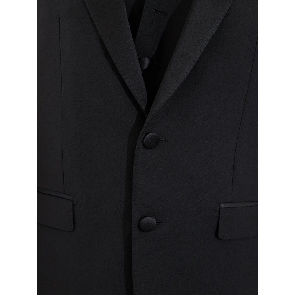 Dolce & Gabbana Prachtig Driedelig Zwart Smokingpak Black Heren