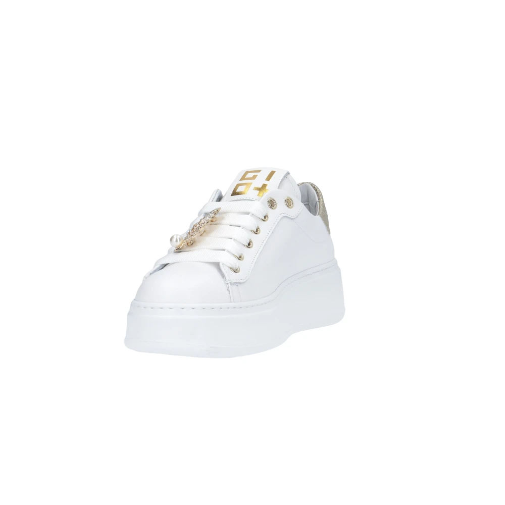 Gio+ Dames Leren Sneakers White Dames