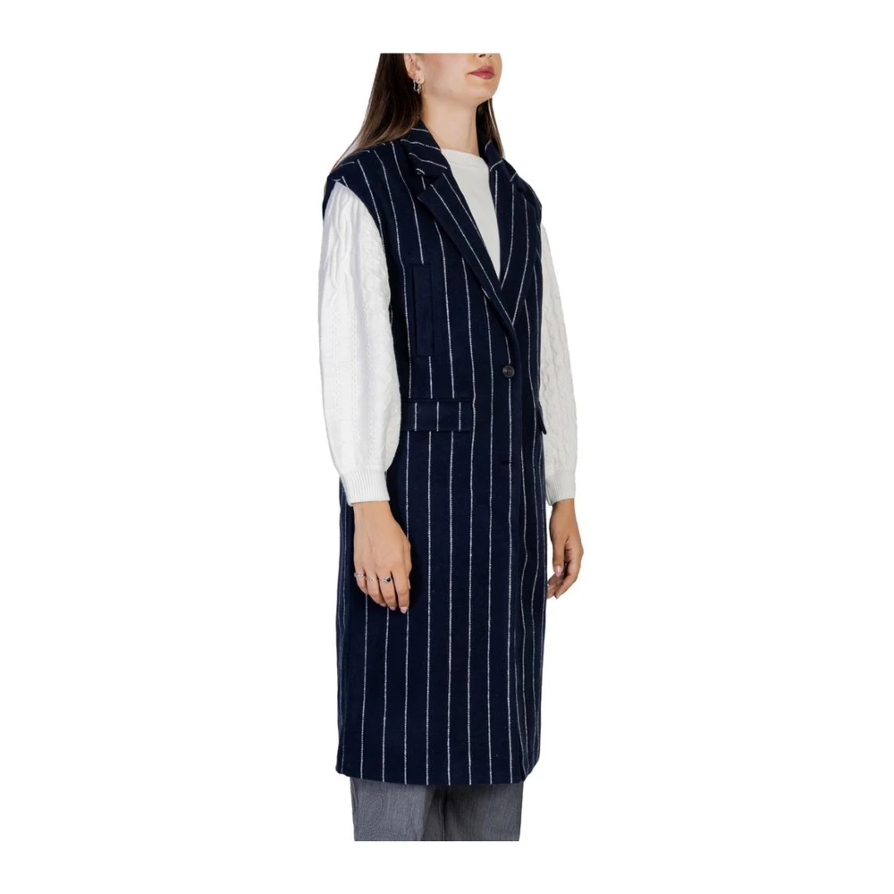 Ichi Herfst Winter Damesjassen en -jassen Blue Dames