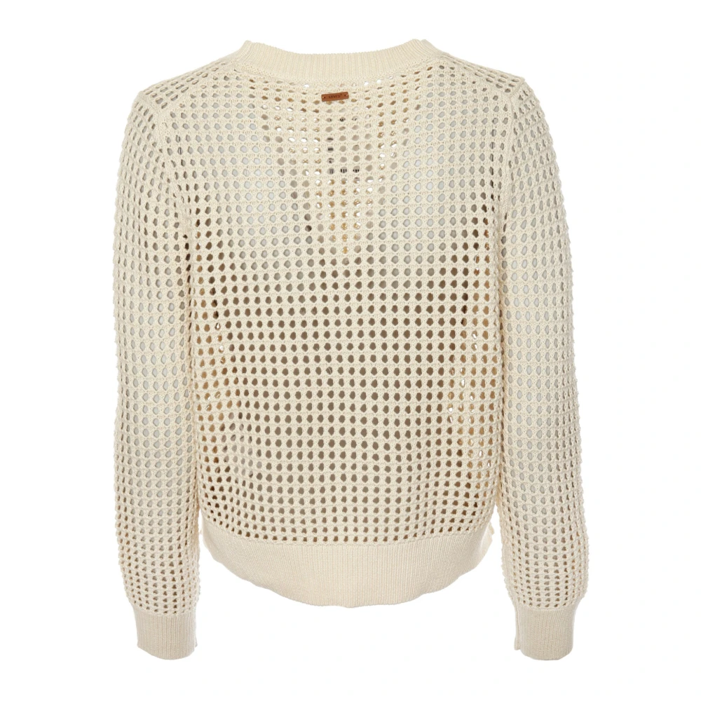 Levi's Superbloom Crochet Sweater Beige Dames
