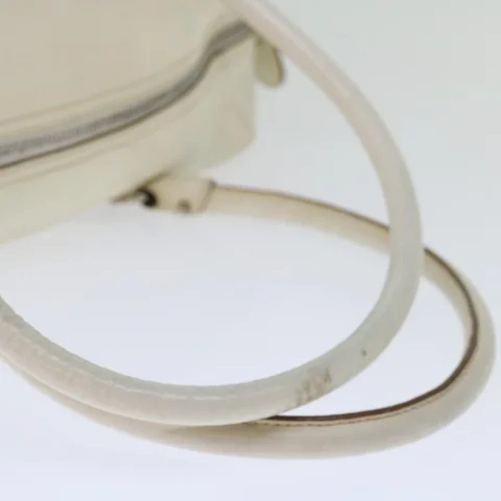 Salvatore Ferragamo Pre-owned Leather shoulder-bags Beige Dames