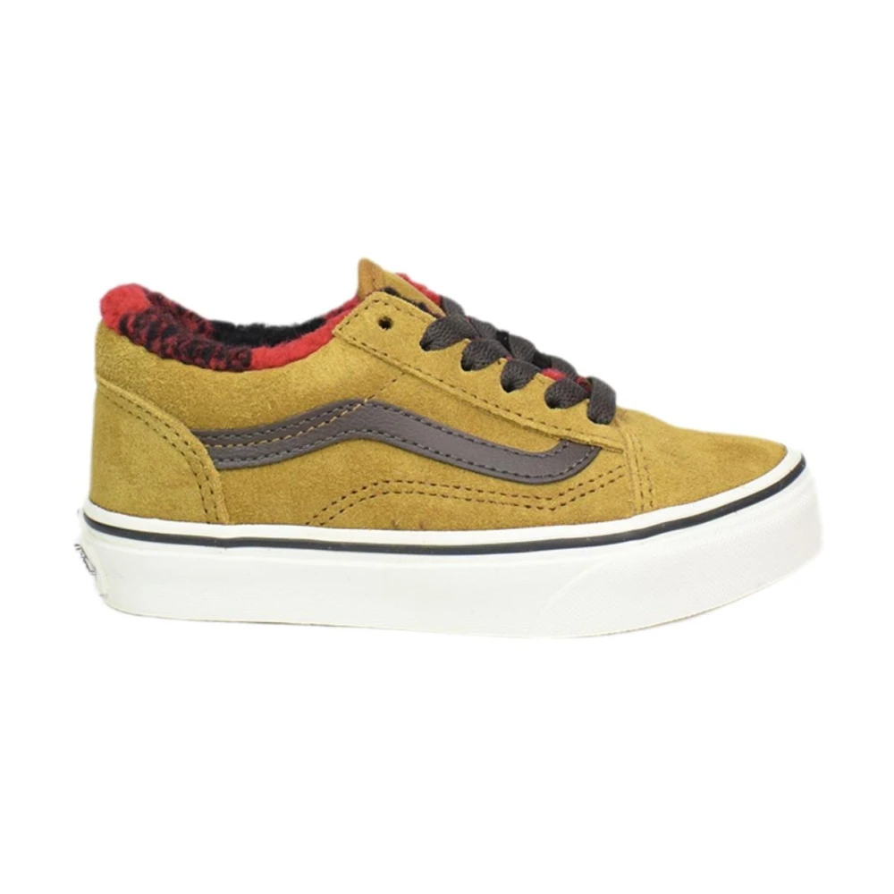 Vans Boys Brown Kids Sneakers, 28 Eu, Golden Old Skool Trainers