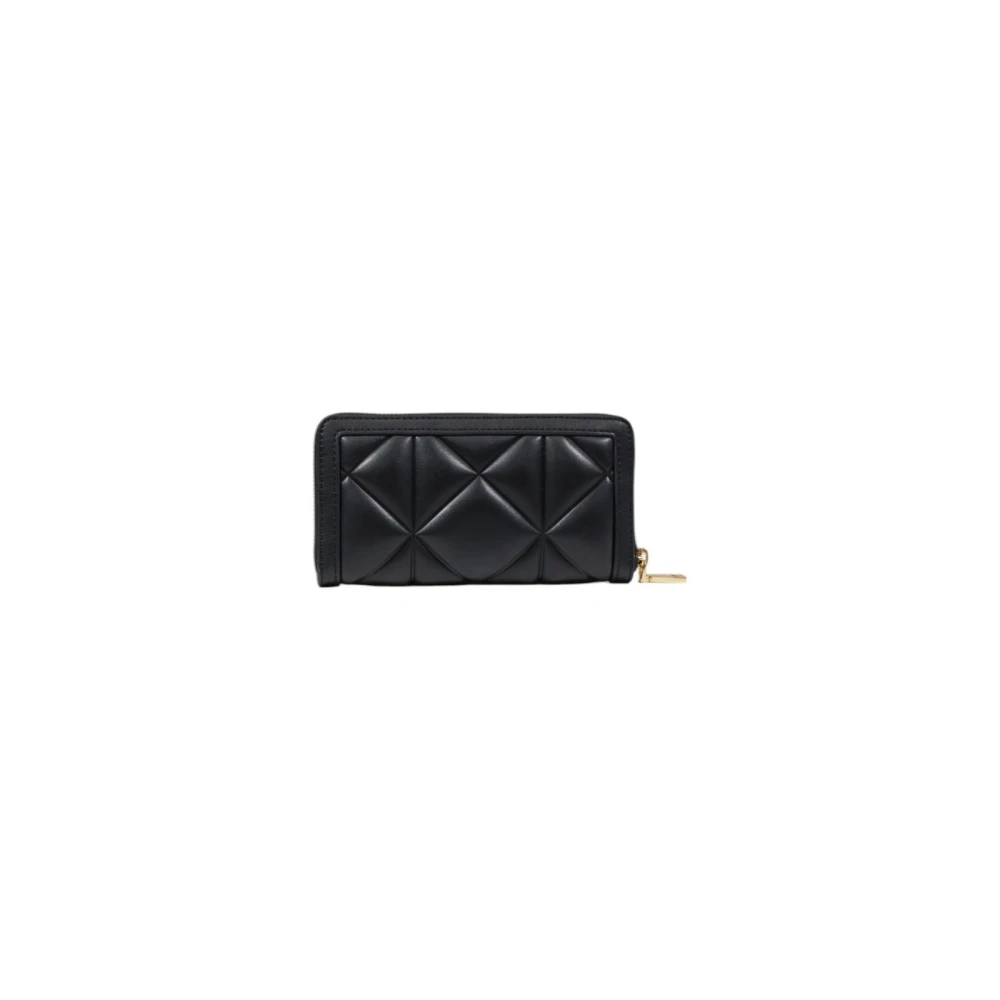 Love Moschino Zwarte Gewatteerde Ritsportemonnee Black Dames