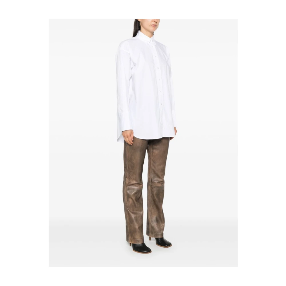 Remain Birger Christensen Oversized Wit Overhemd White Dames