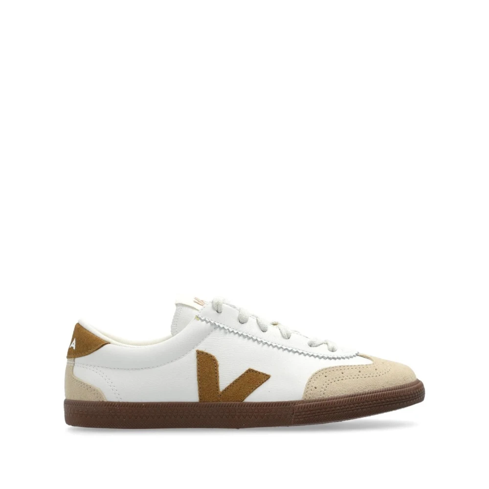 Veja Men's White Sneakers, 8 Uk, Volley Trainers For A Sporty Look