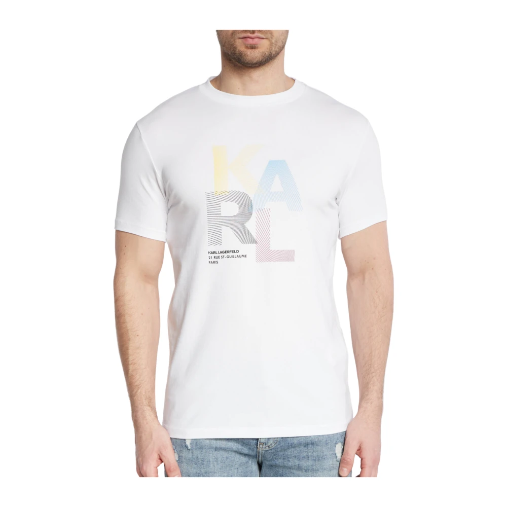 Karl Lagerfeld Crewneck T-shirt 542221 755037 White Heren