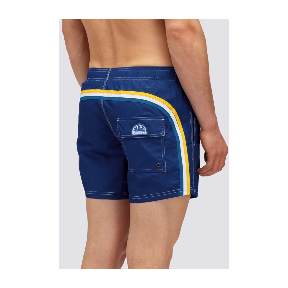 Sundek Blauwe Zee Shorts voor Mannen Blue Heren