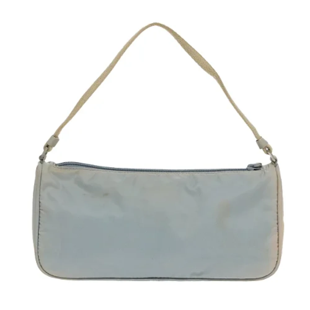 Prada Vintage Pre-owned Nylon pouches Blue Dames