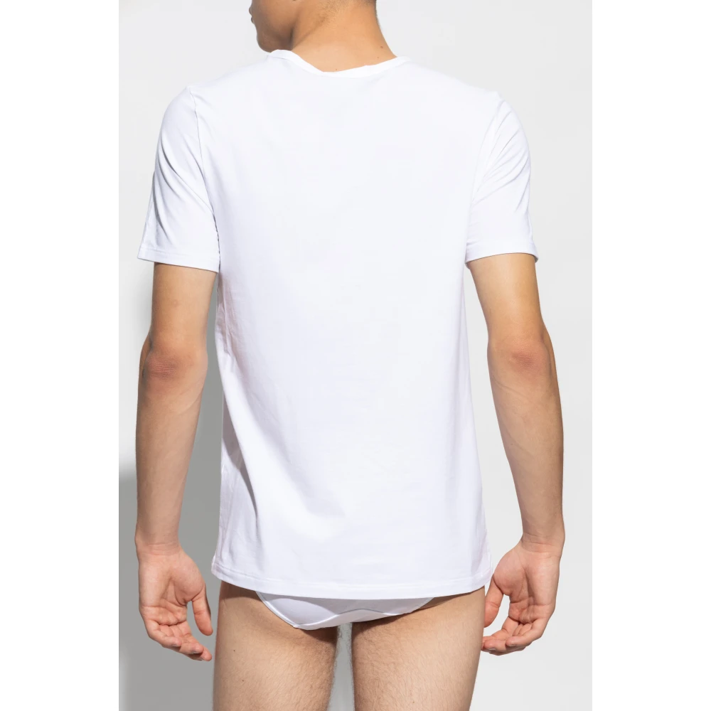 Hanro T-shirt tweepak White Heren