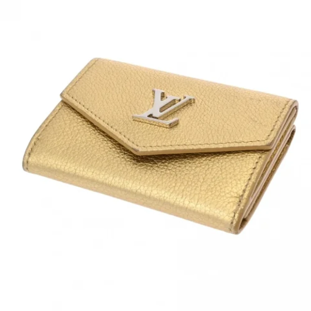 Louis Vuitton Vintage Pre-owned Leather wallets Yellow Dames
