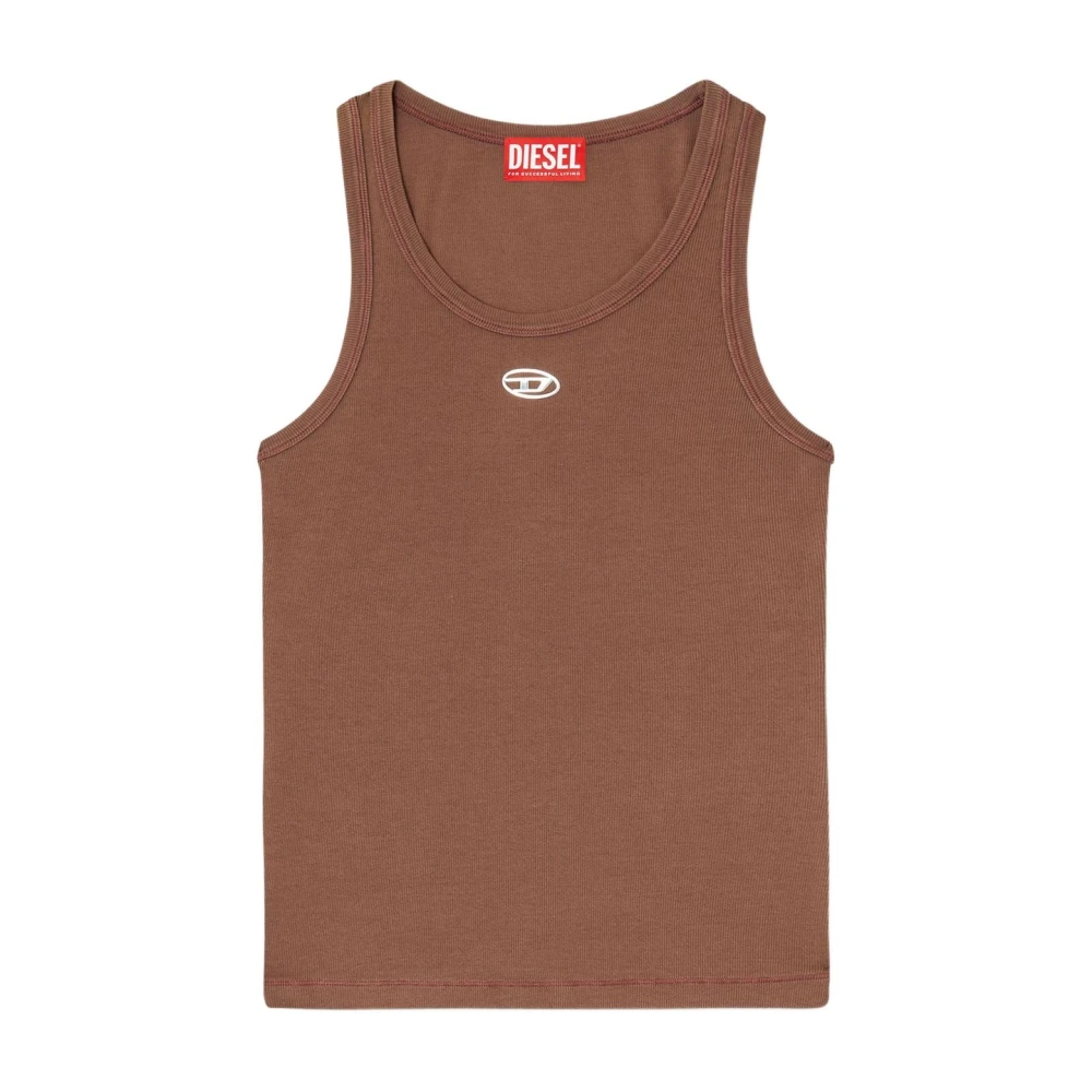 Diesel Women's Brown T-Anki Tank Top - Sleeveless Tops - Xs - Tops