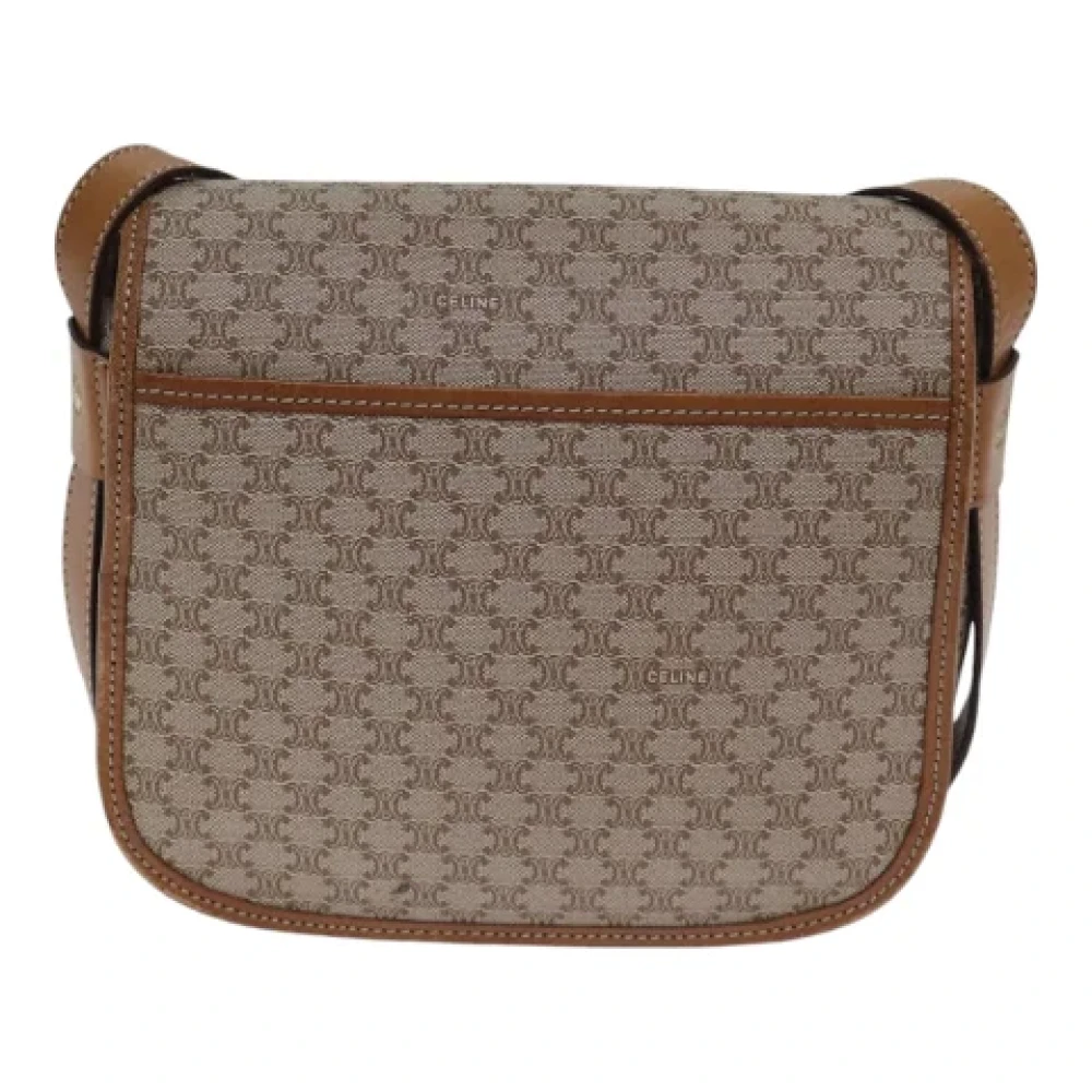 Celine Vintage Pre-owned Canvas celine-bags Beige Dames